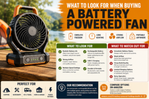 What To Look For When Buying a Battery Powered Fan
